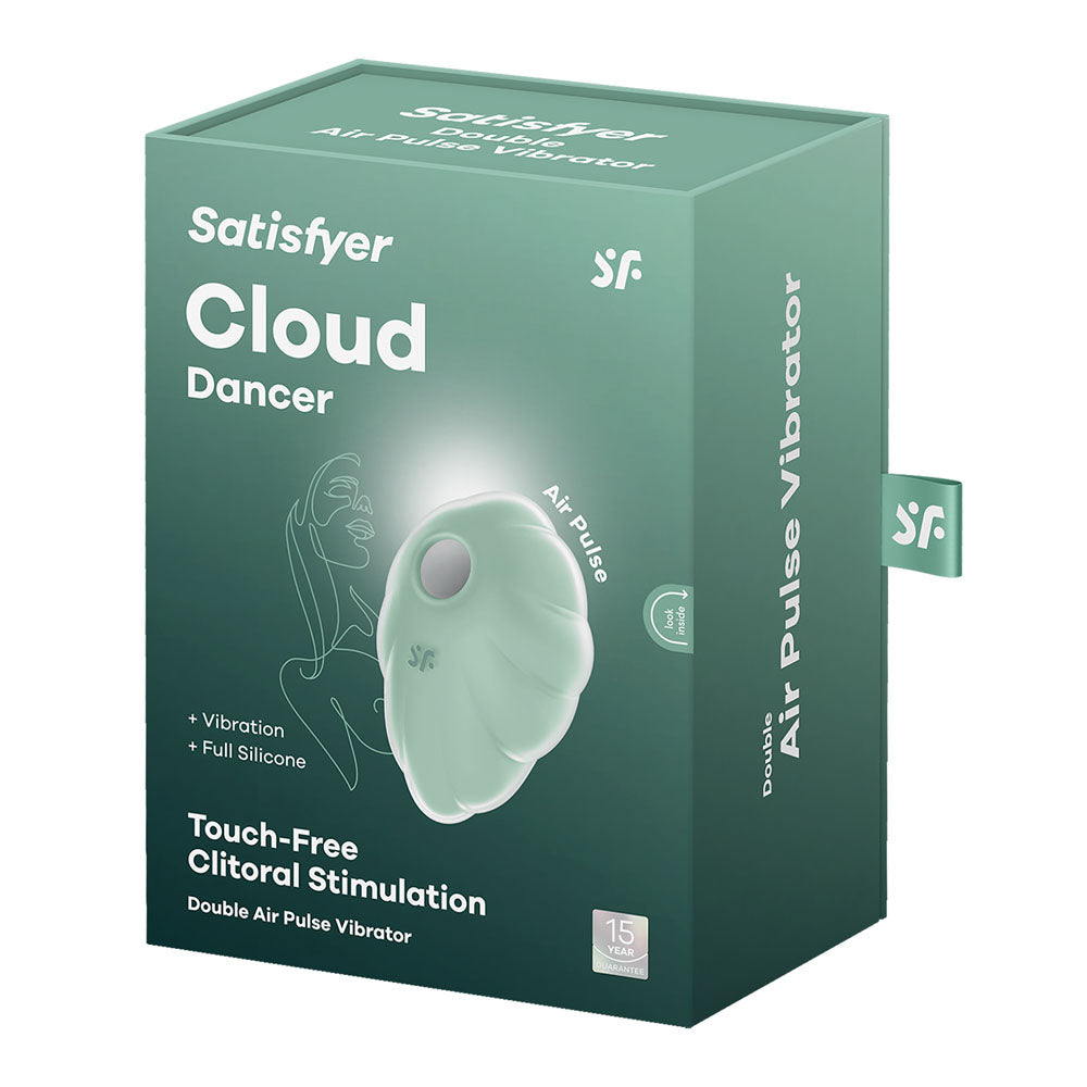 Satisfyer Cloud Dancer Mint USB Rechargeable Vibrating Air Pulse Stimulator